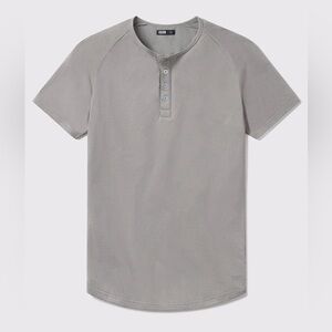 Barbell Short Sleeve Henley - Slate